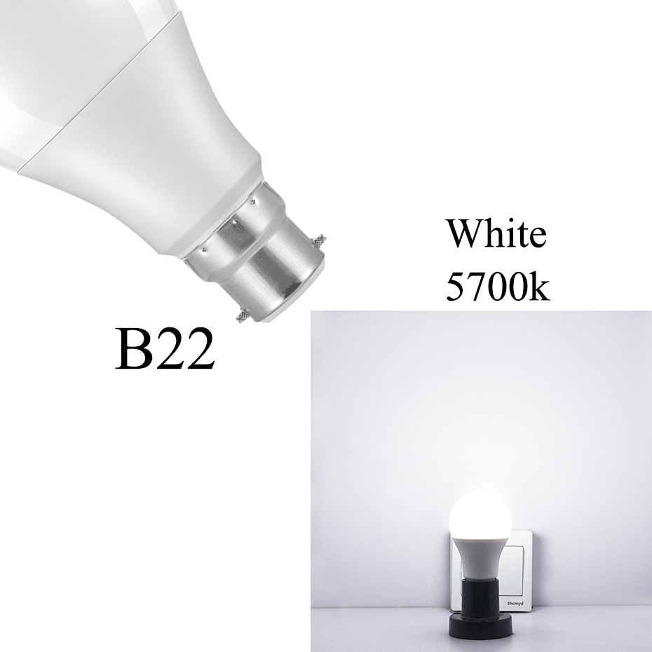 LED Sensor Light E27 B22 Dusk to Dawn LED Smart Bulb Lamp 10W 15W Night Light Auto On/Off For Home Porch Yard Garage Garden. 