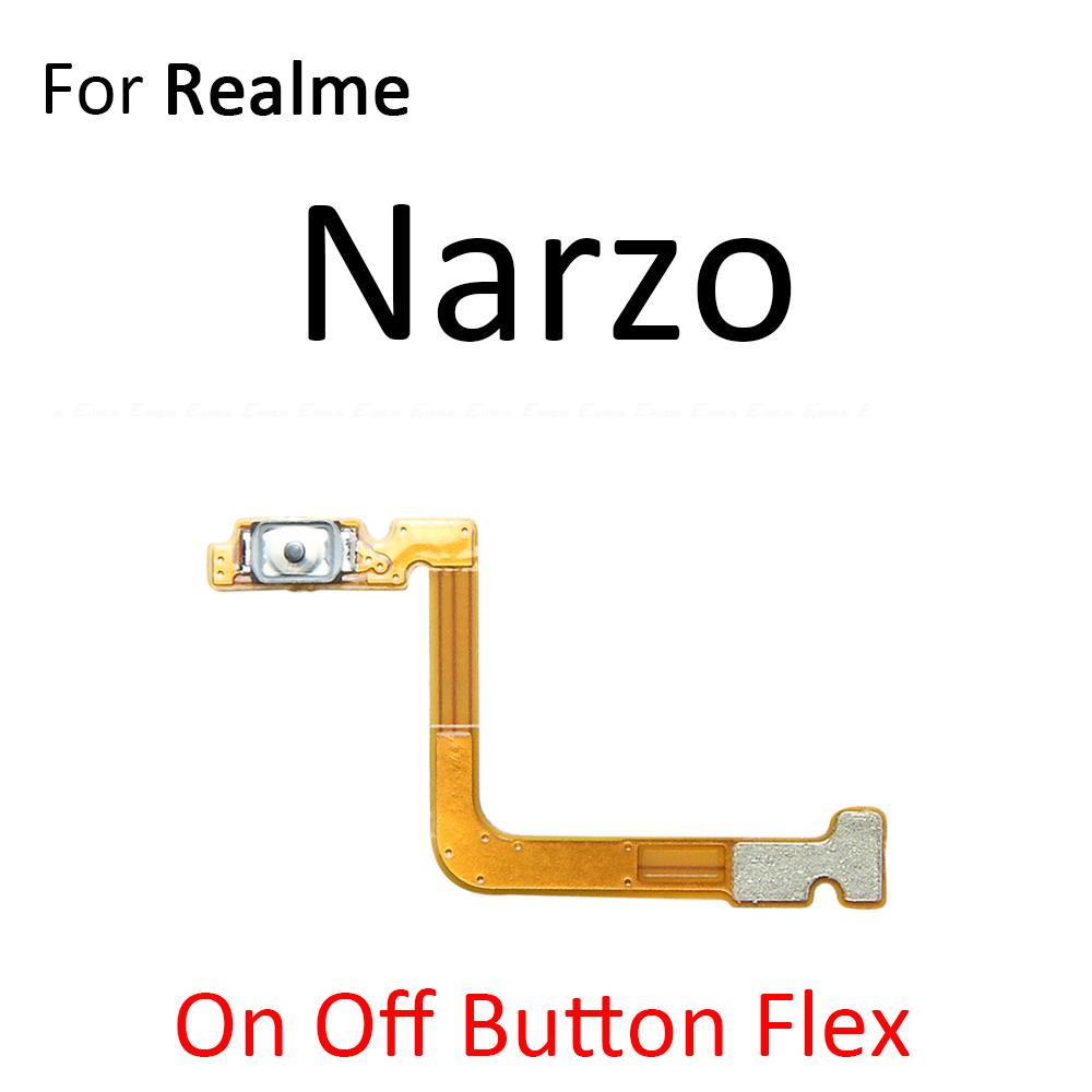 Power ON OFF Mute Switch Control Key Volume Button Flex Cable Parts For OPPO Realme Narzo 10 10A 20A 20 Pro. 