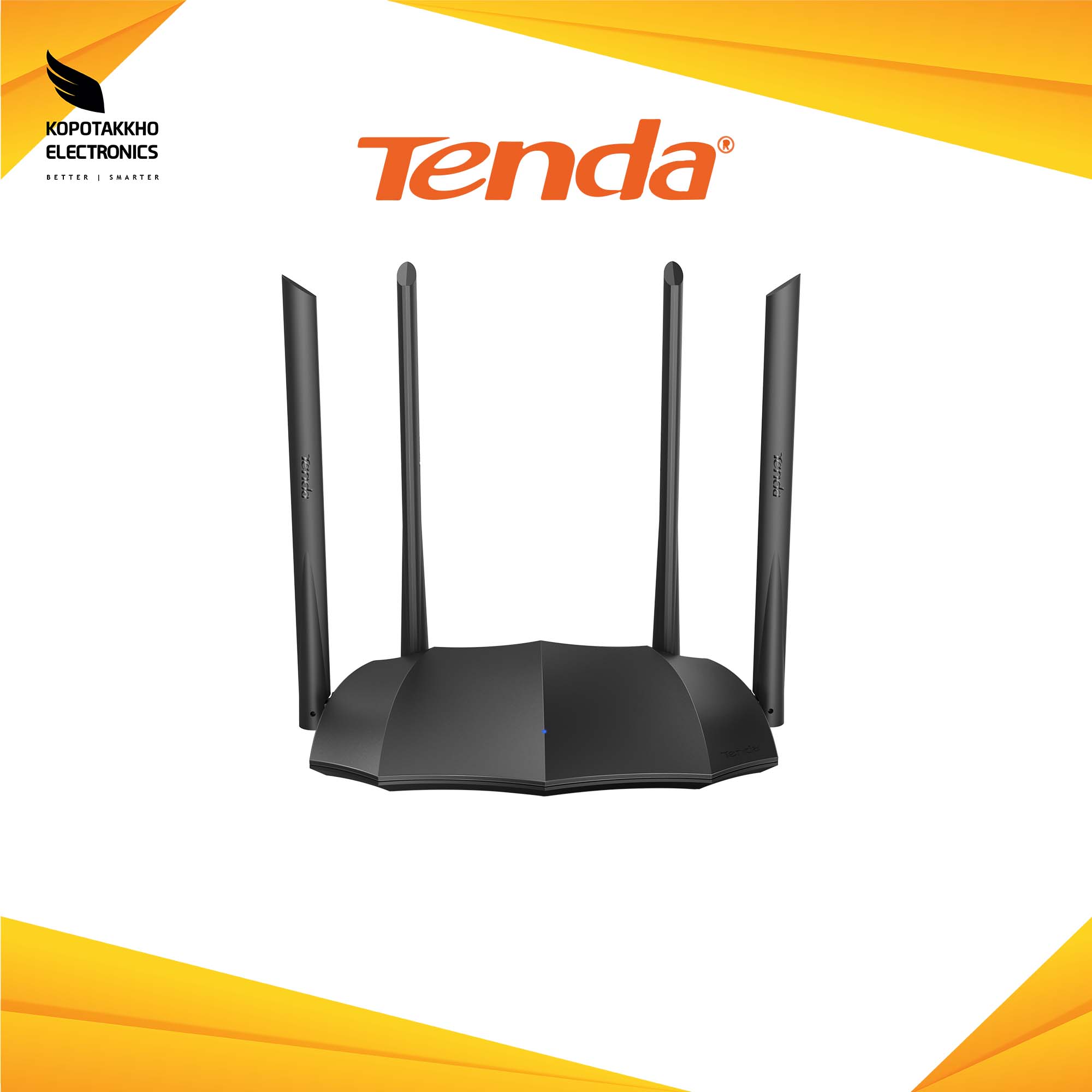 Tenda AC8 AC1200 Dual-Band 4 Antenna Gigabit Smart Wi-Fi Router. 