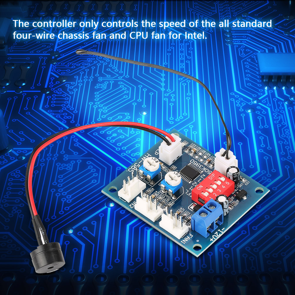 Accurate temperature setting PC fan controller speed automatic control for computer CPU Intel. 
