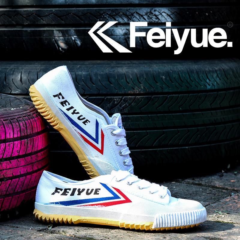 Feiyue Sneakers Retro Classic Canvas White Shoes Men's and Women's Casual Shoes Student Running Track and Field Competition. 