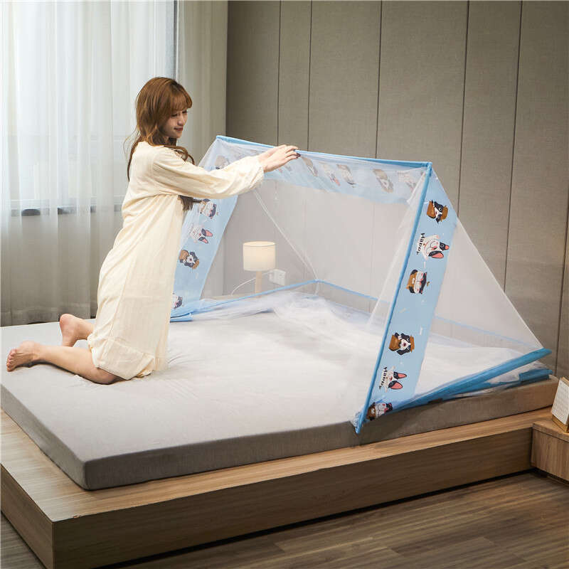 Internet celebrity foldable bottomless net, portable baby mosquito cover, student dormitories, single person storage, no installation. 