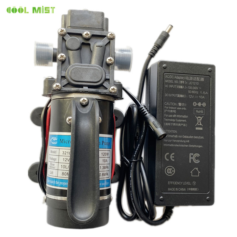 S399 Portable 10l/min High Pressure Diaphragm Self Priming Pump 120w Back-Flow Water Pump Garden Sprayer For Mist Cooling System. 