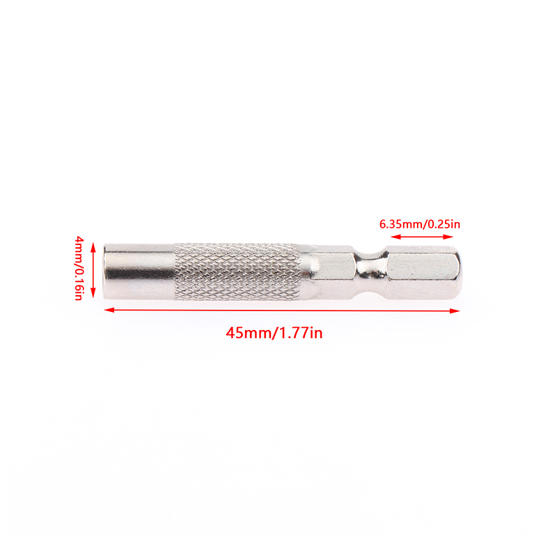 2pcs Hex Shank 6.35mm To 4mm Insert Bit Adapter Electric Screwdriver Socket Holder Micro Bit Adapter Magnetic Holder Tools Conbo. 