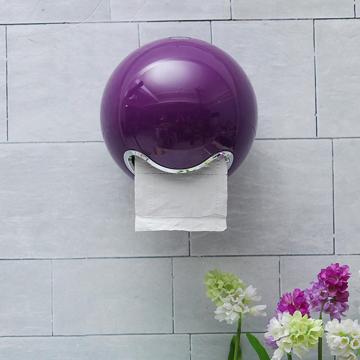 bedding Bathroom Ball Shaped Face Emoji Wall Mounted Tissue Holder Toilet Roll Paper Box. 