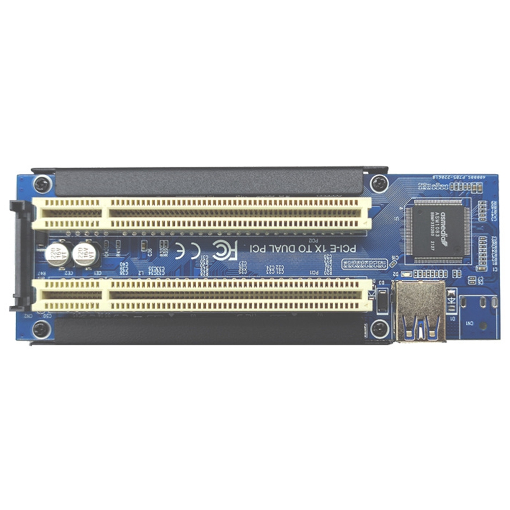 1 Piece PCIE to 2 PCI Slot Support Capture Card Golden Tax Card Sound Card Parallel Port Card. 