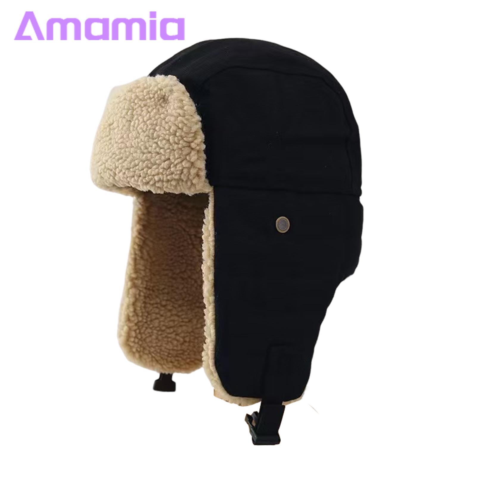 Windproof Ski Hat Cozy Fleece Lined Uni Winter Hat for Skiing Snowboarding Windproof at Retaining Lei Feng Hat for Outdoor tivities Windproof Outdoor tivity Hat