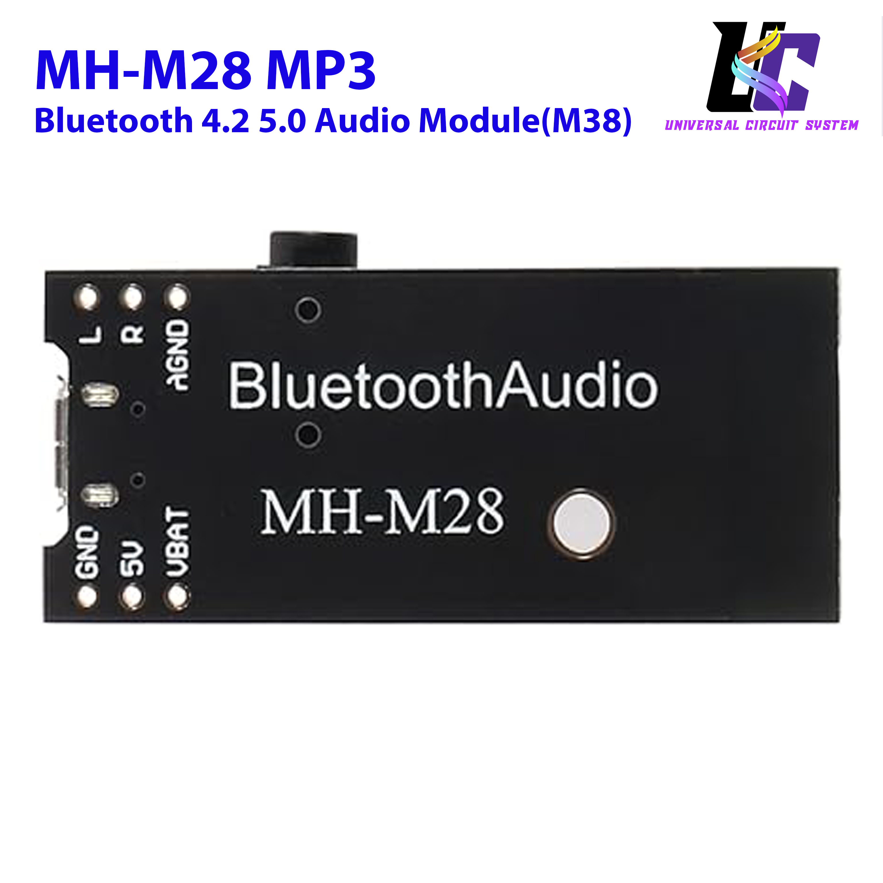 MH-M18/M28/M38 MP3 Decoder Board Bluetooth 4.2 5.0 Audio Module MP3 Receiver Board Wireless Stereo Sound Module (M38). 