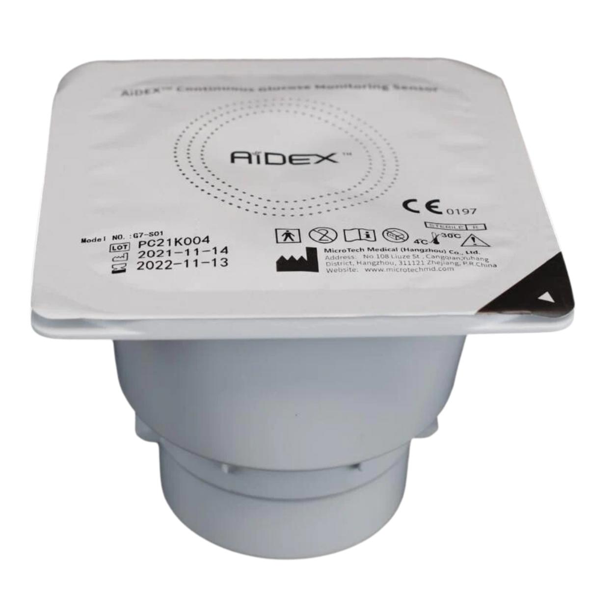 AiDEX CGM Sensor Continuous Glucose Monitoring System Diabetes Measuring Test. 