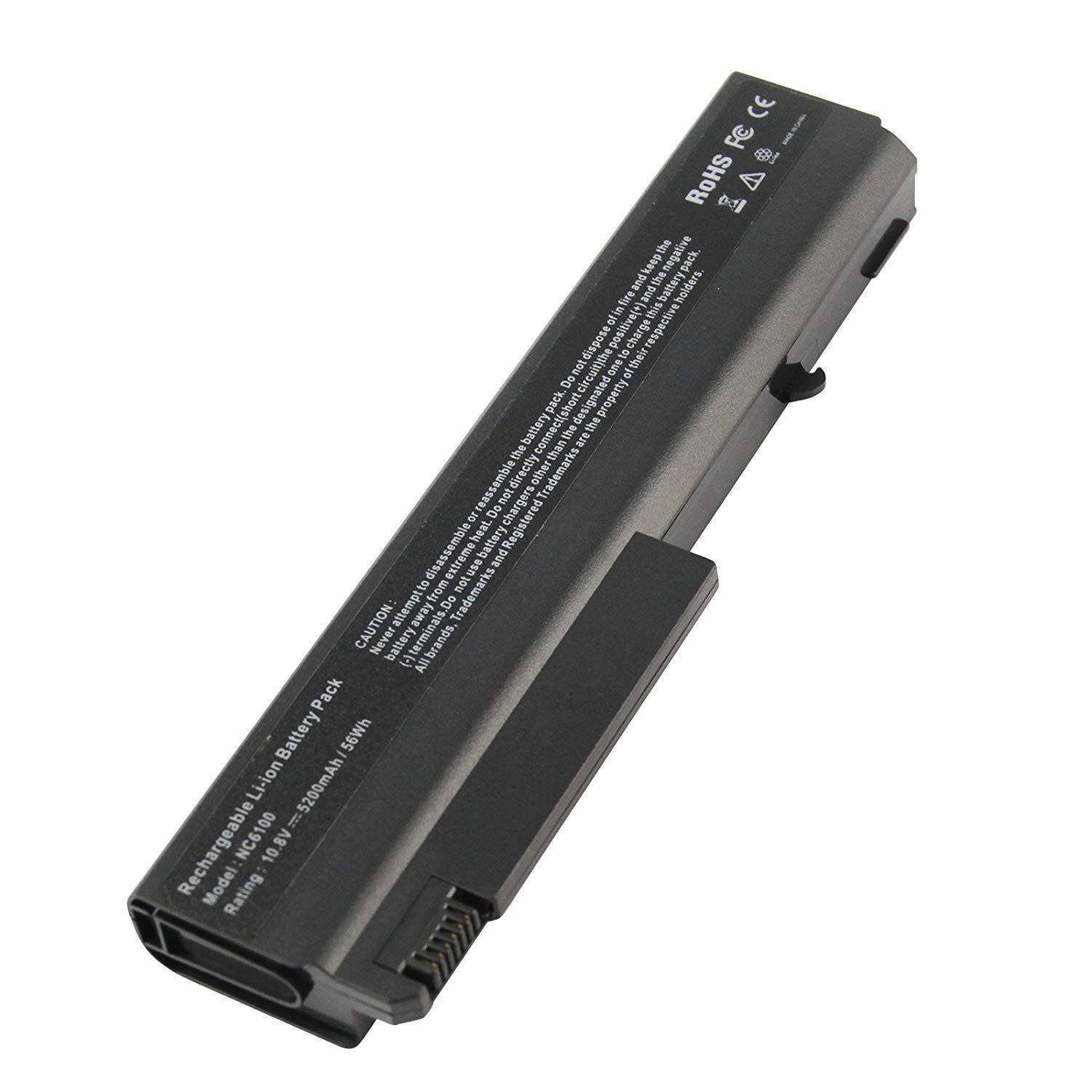 Laptop Battery for Compaq Business Notebook NC6100 NC6200 NC6400 NX6000 NX6100 NX6110 NX6310 NX5100 NX6710, 5200mAh/10.8V/6-Cell