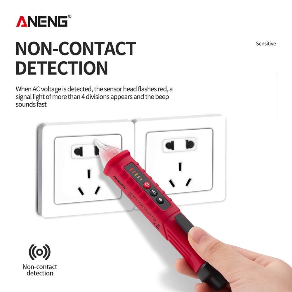 ANENG VD802 Digital 12-1000V AC/DC Voltage Detectors Non-Contact Pen Tester Meter Volt Current Electric Test Pencil 2020 new. 