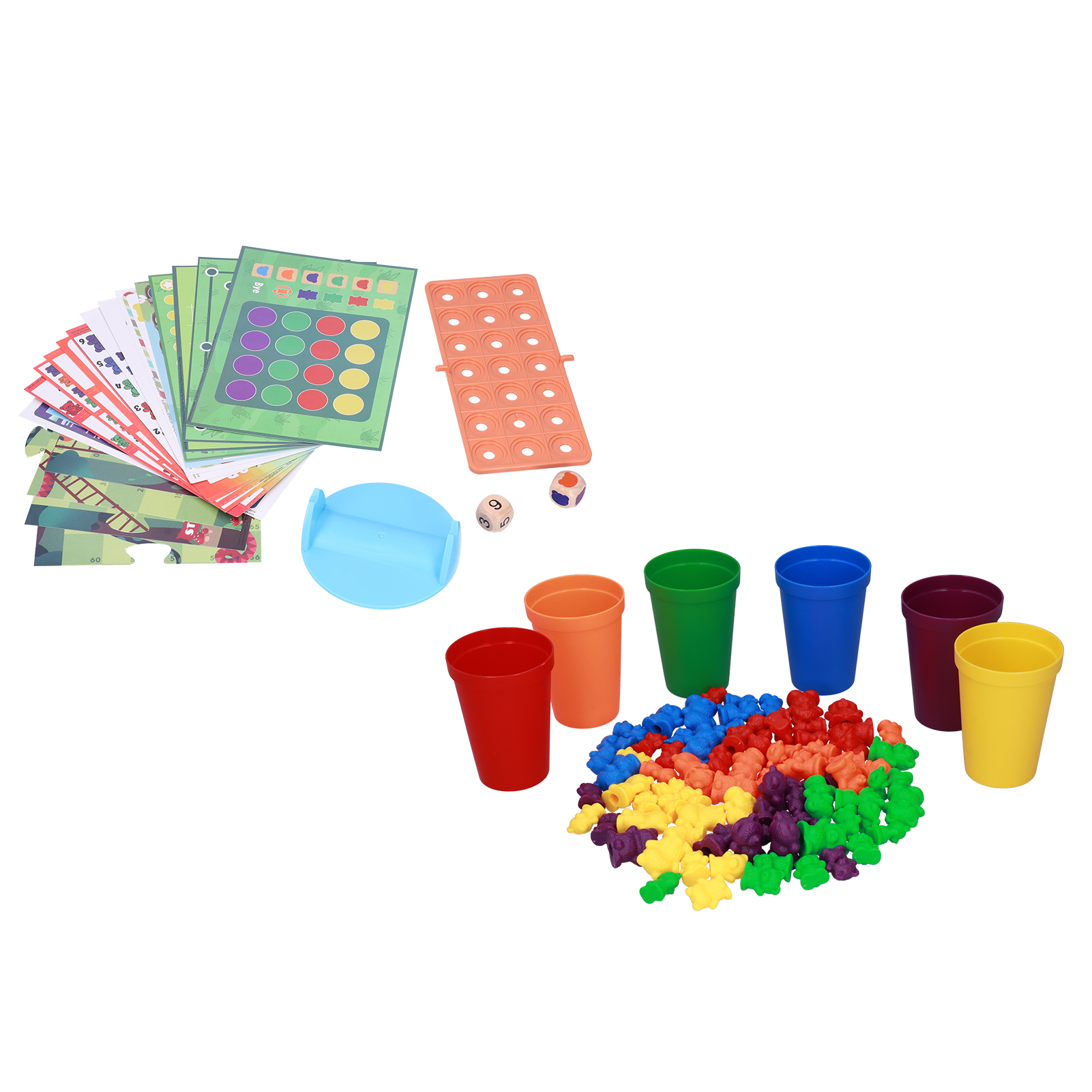 Limeng La Kid Counting Bears Toys Children Color Matching Sorting Mathematics Educational