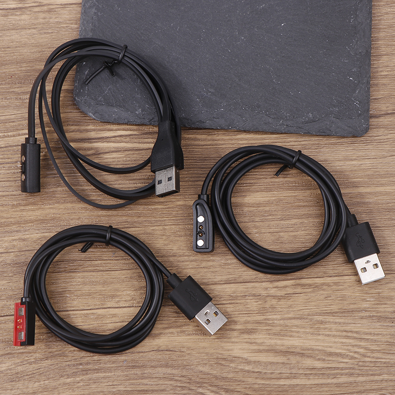 100cm Smartwatch USB Charging Cable Charger Holder Smart Watch Dock Cord Wire Charger Adapter For Pebble 1st 2nd 3rd Generation Tetuo