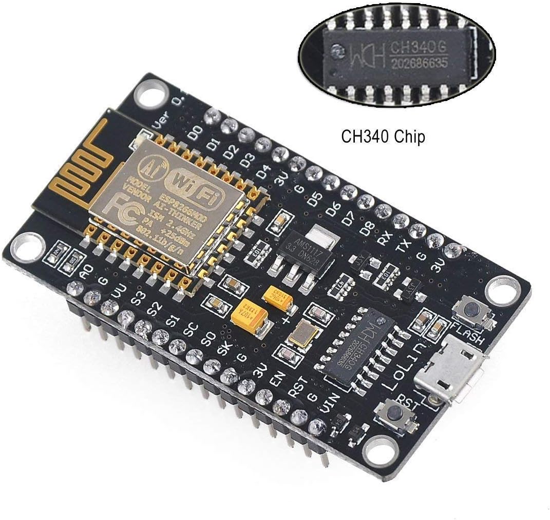 NodeMcu V3 ESP8266 WIFI Module CH340 Chip Development Board With Data Cable. 