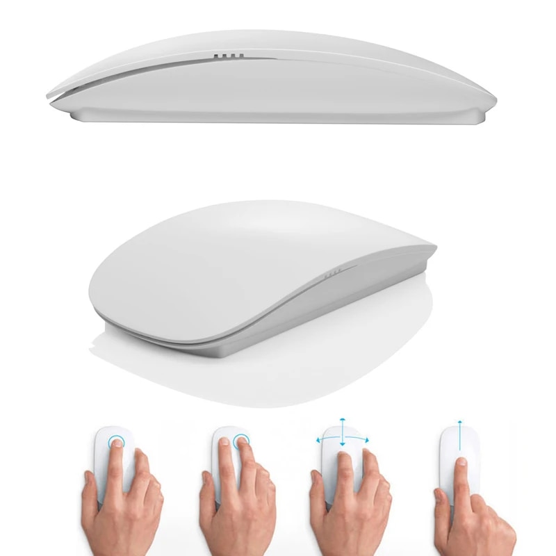 Multi-Touch Magic Mouse 2.4GHz Mice For Windows Mac OS White/Black For Laptop/Game/Desktop Drop Shipping