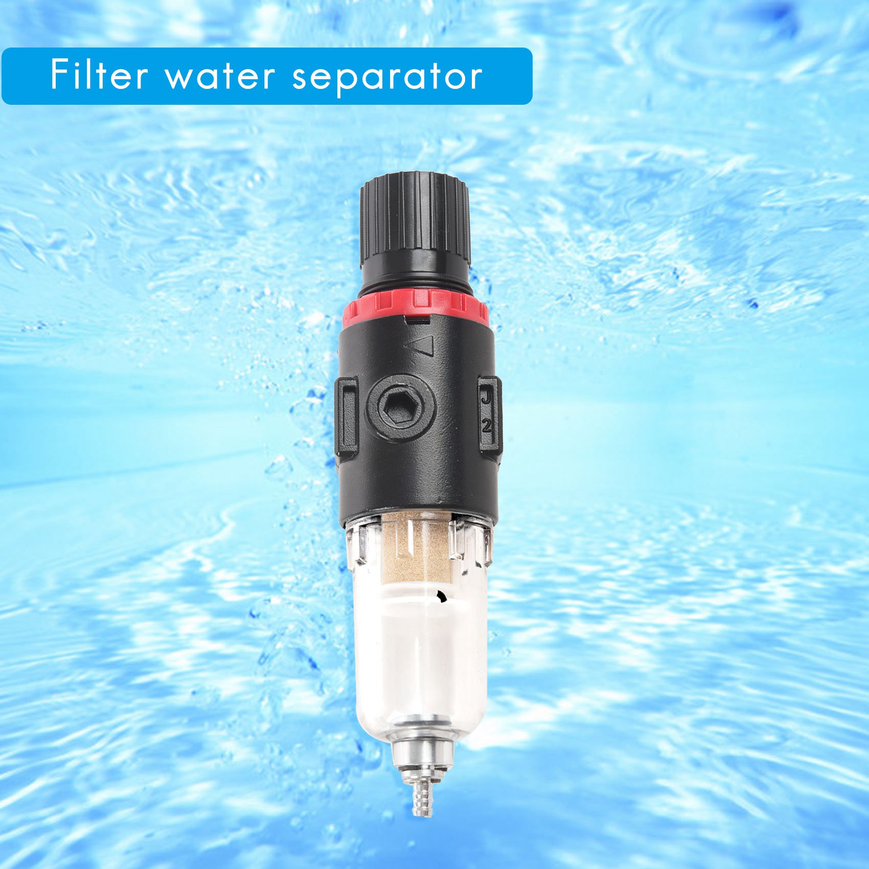 1/4 Air Compressor Filter Water Separator Kit With Regulator. 