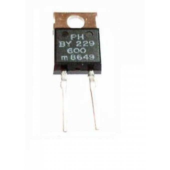 A CLASS BY229 IC BY229 Diode 20A 600V Schottky Diode TO-222 Power Rectifier 2 Pin Leads Chip. 