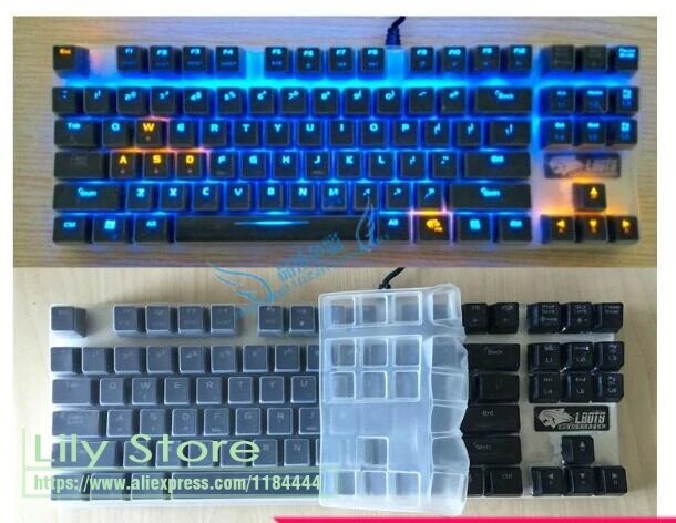 For LOLITA SPYDER 87 / coolermaster dareu FILCO a-jazz AK40 KEYCOOL surmt 87 keys Mechanical Keyboard Skin Covers Protector. 