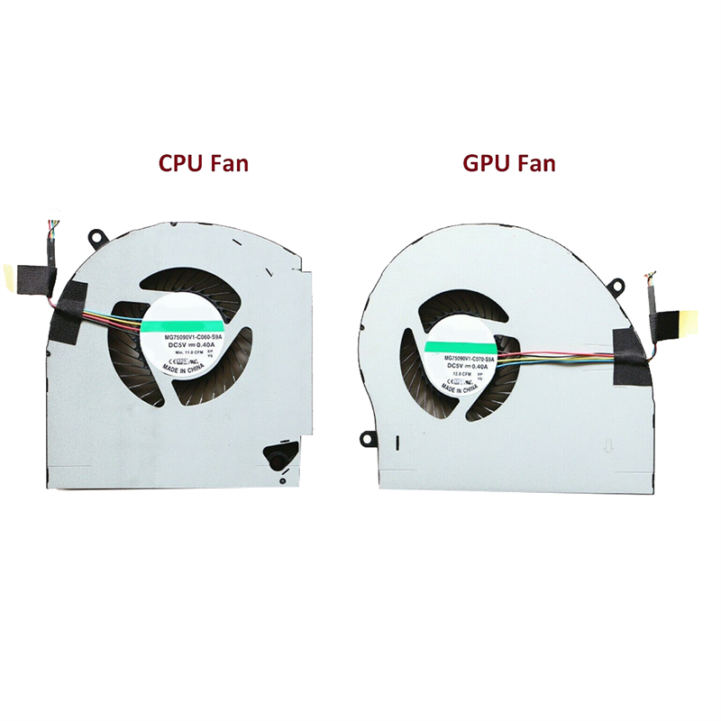 CPU+GPU Cooling Fan for Dell Alienware 17 R4 R5 P31E ALW17C Laptop 04RFW1MG75090V1-C070-S9A. 