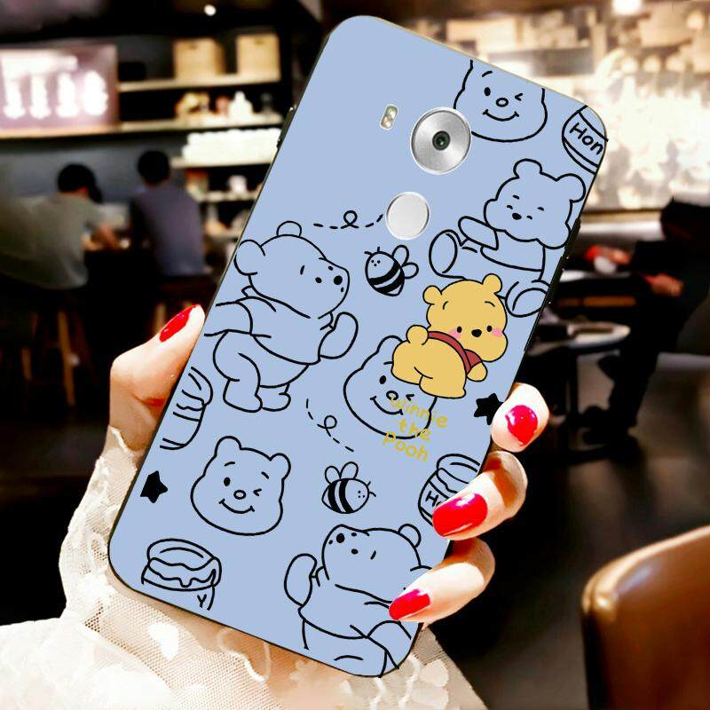 For Huawei Mate 8 Back Cover Case Fashion Cartoon cute little Winnie Soft Silicone Shockproof Camera Lens Protector Phone Cases. 