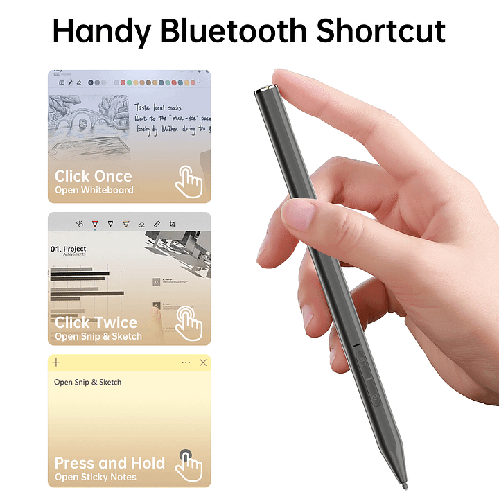 Stylus Pen for Surface, Bluetooth, 4096 Levels Pressure Sensitivity, Palm Rejection. 