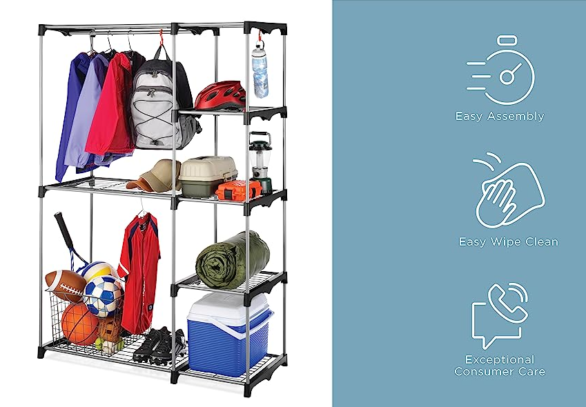 Portable Cloth And Storage Wardrobe Cabinet (IDV-88130)