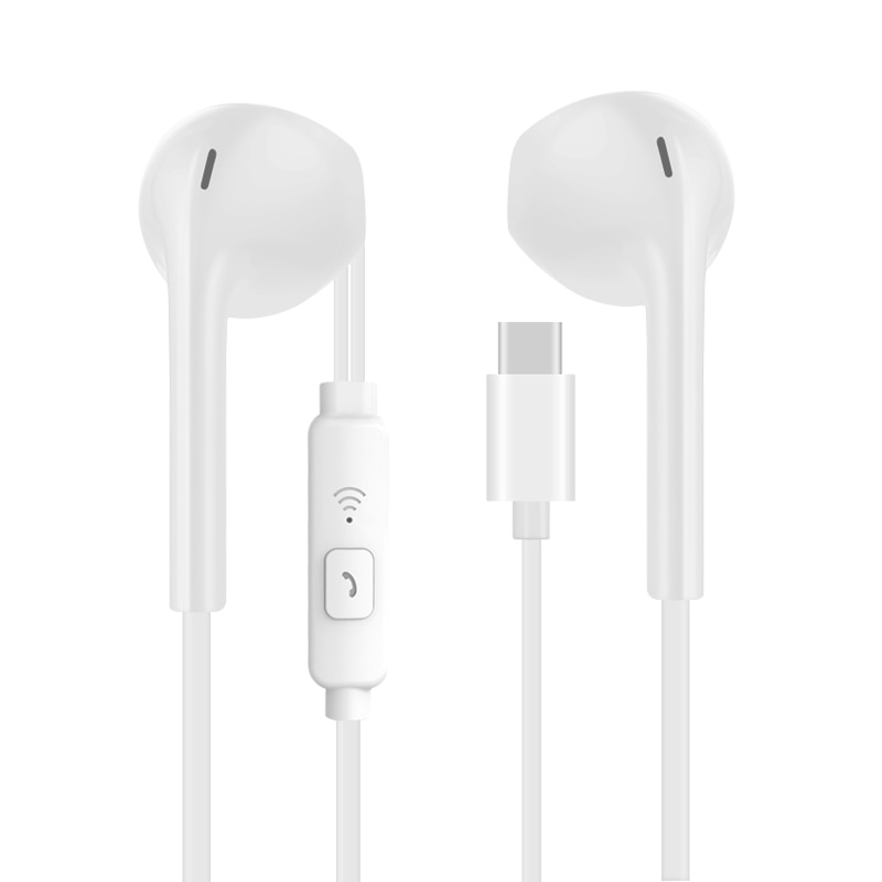 【happy one】VPB Type-C Earphones Control With Microphone Type C headset USB-C Earbuds For LeEco Le 2 / Max/ Pro for. 