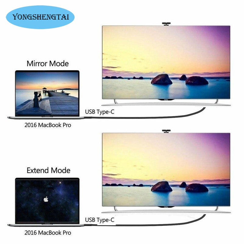 USB C Type To HDMI-compatible 2.0 able 4K HD able 2M Audio and Ethernet for MacBook Samsung S10 Huawei Mate P20 Pro. 