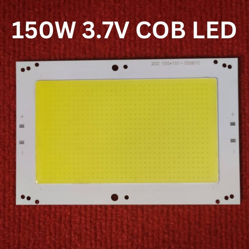 150W COB WHITE Color 150W 3.7V Size 155x101mm COB SMD LED Light Chip White COB LED Light 3.7V COB LED Light 150W COB Light COB LED Chip 3.7V COB LED Chip 150W Light Bulbs. 