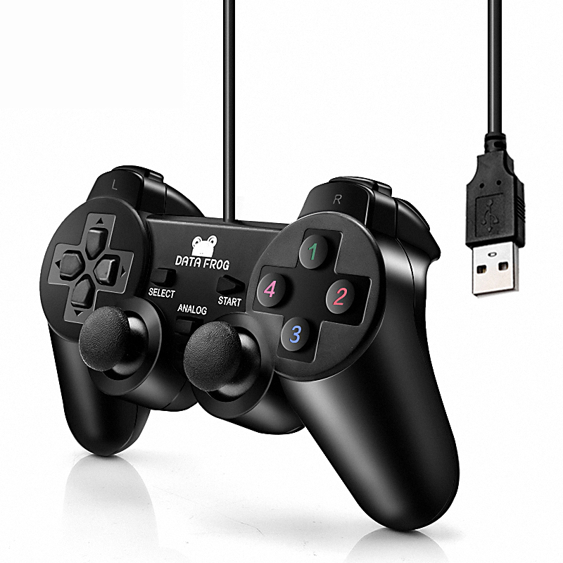8/Win1n7/Win suitable for Wi-Fi laptop for PC electric joystick wired ROG vibration DATA FUSB PC controller suitable for nXP/Wi0 suitable for Vista black game controller. 