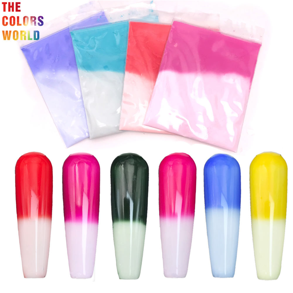 Thermotropic Pigment Powder Color Chang With Temperature Heat Sensitive Color Changing Powder DIY Resin Crafts Nails Clothes