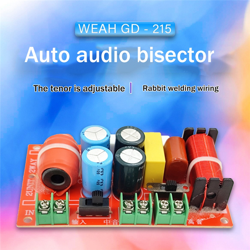 Car Frequency Dvider Treble Midrange Crossover Car A-Pillar Dedicated Speaker Modification Sound Quality Divider. 