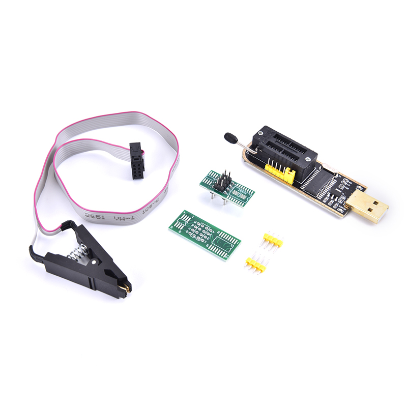 CH341A 24 25 Series EEPROM Flash BIOS USB Programmer Module + SOIC8 Test Clip cnx. 