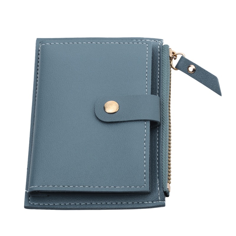 2024 Women Wallets PU Leather Female Purse Mini Hasp Solid Multi-Cards Holder Coin Short Slim Small Wallet Zipper