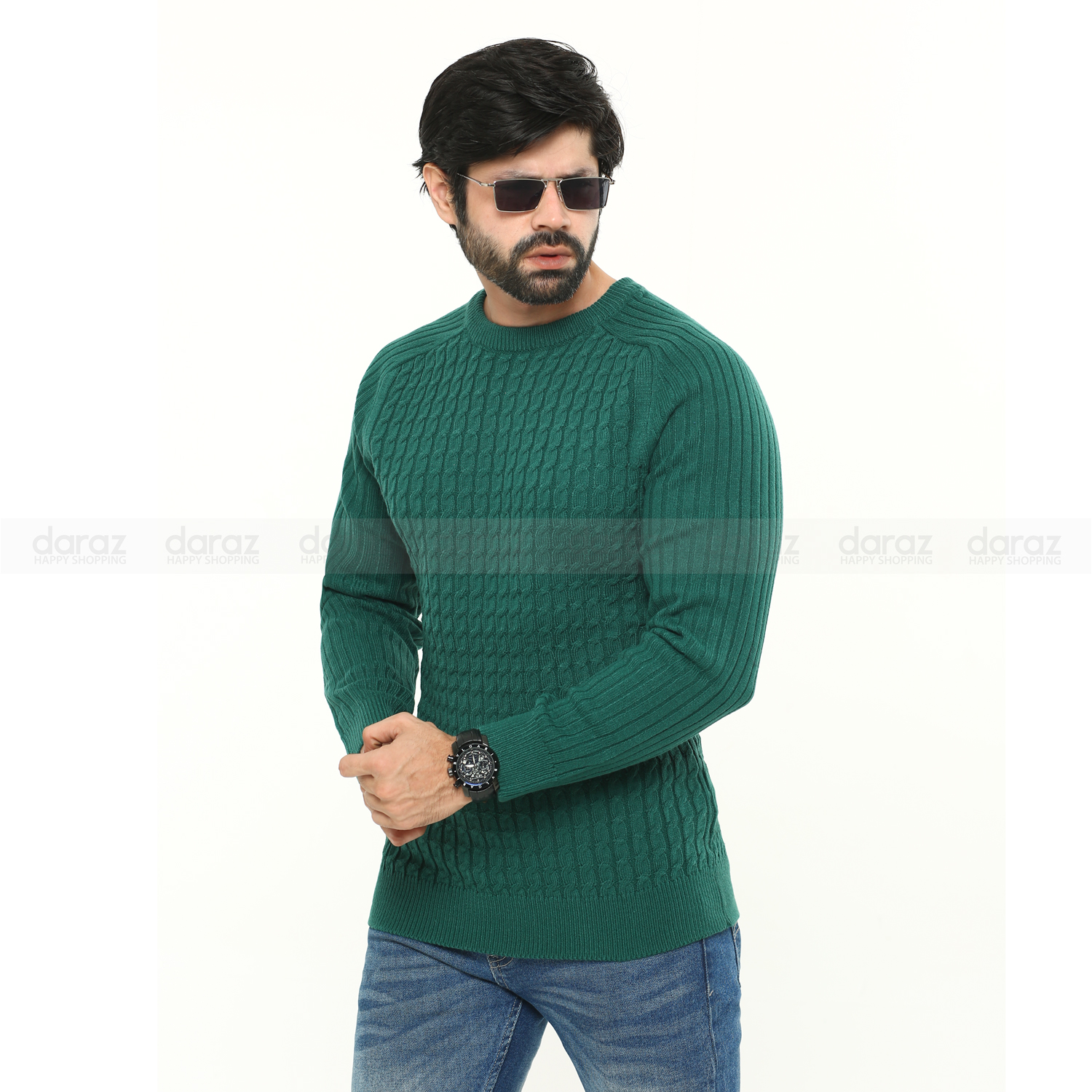 Rifle Blu Polyester Men Sweater main image 1