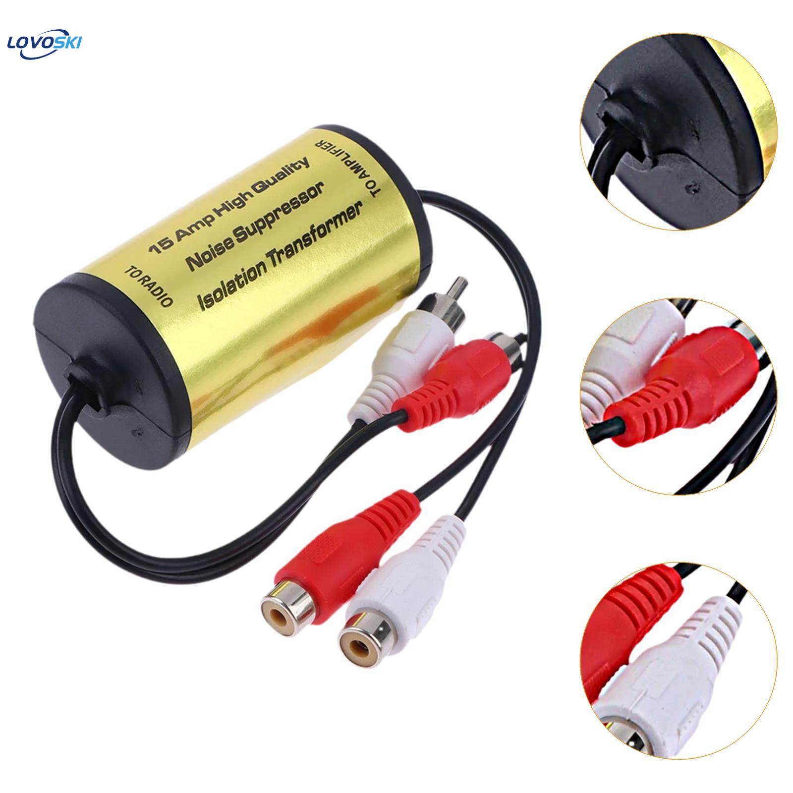 Generic RCA Audio Noise Ground Loop Isolator Replaces Professional Noise for Radio. 