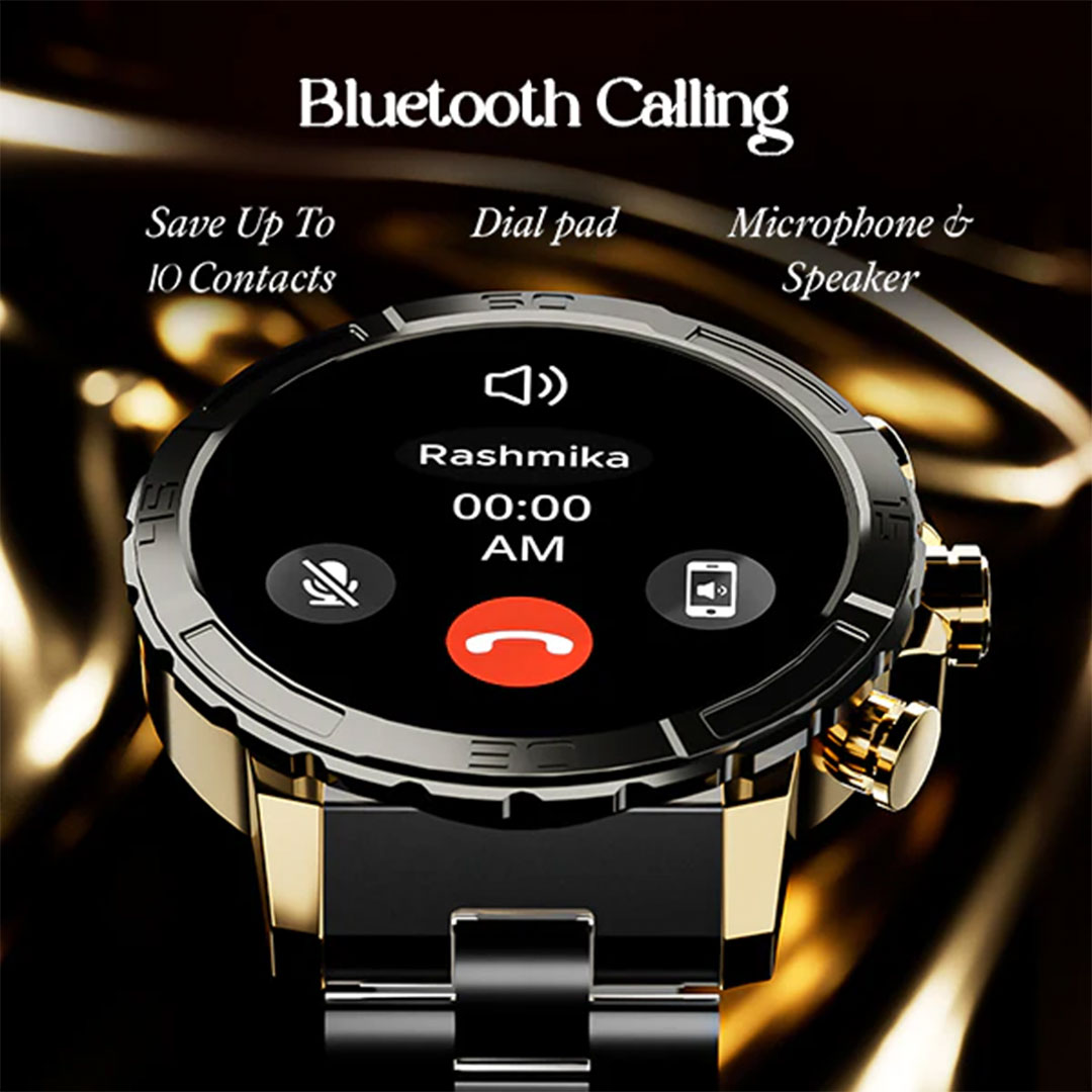 boAt Enigma X700 Luxury Smartwatch with 1.52" AMOLED Display, 200+ Watch Faces, Advanced BT Calling & Functional Crown. 
