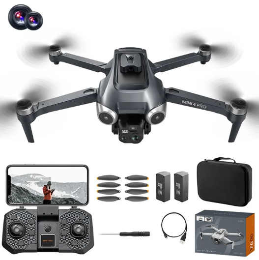 Professional Drone 4K Dual Cameras Optical Flow Positioning Long Battery Life WIFI FPV G.P.S Drone RC Quadcopter DC