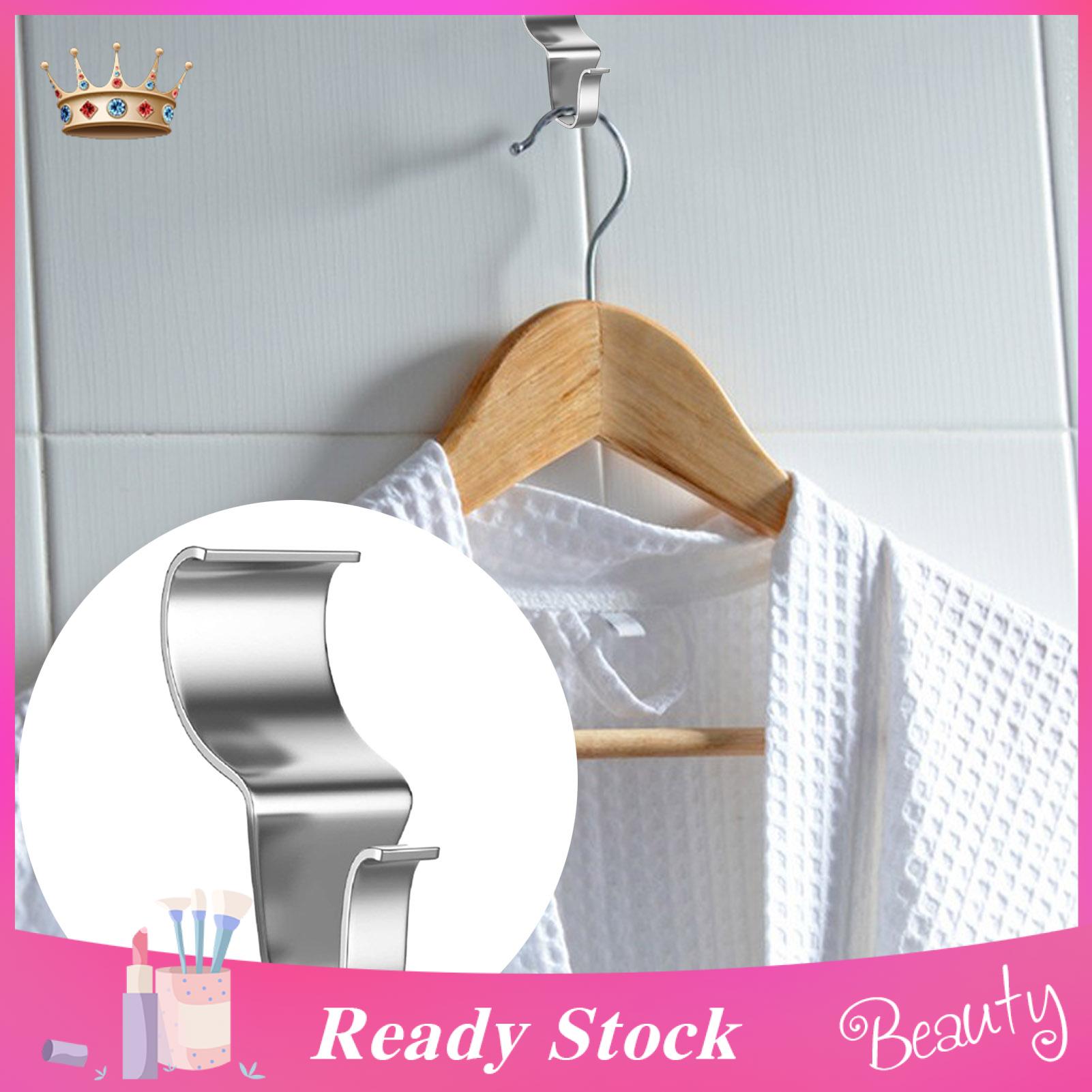 No-drill Wall Hooks 10pcs Stainless Steel Vinyl Siding Hooks Easy Installation No-hole Hangers for Multi-pur se Use Soutast Asian Buyers' Choice Wainscoting Hooks. 