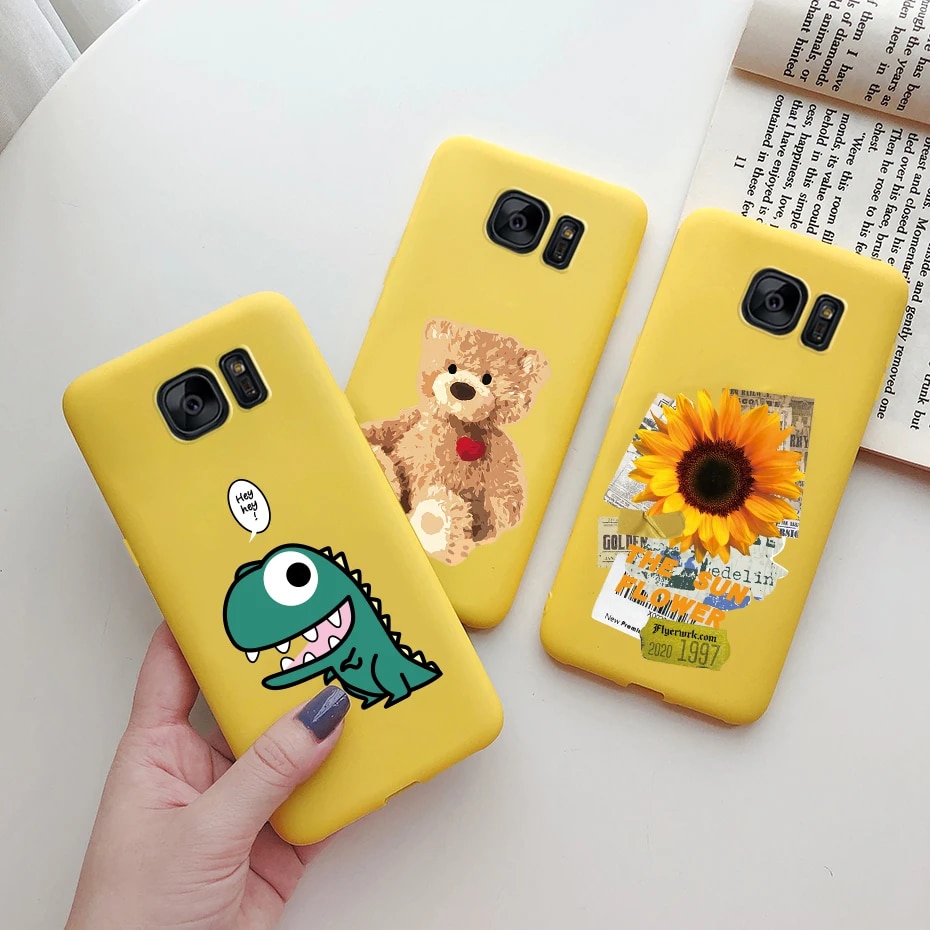 case for samsung galaxy s7 edge s7edge s 7 edge G930 G935F samsung s7 case phone silicone cute soft protective back cover cases. 