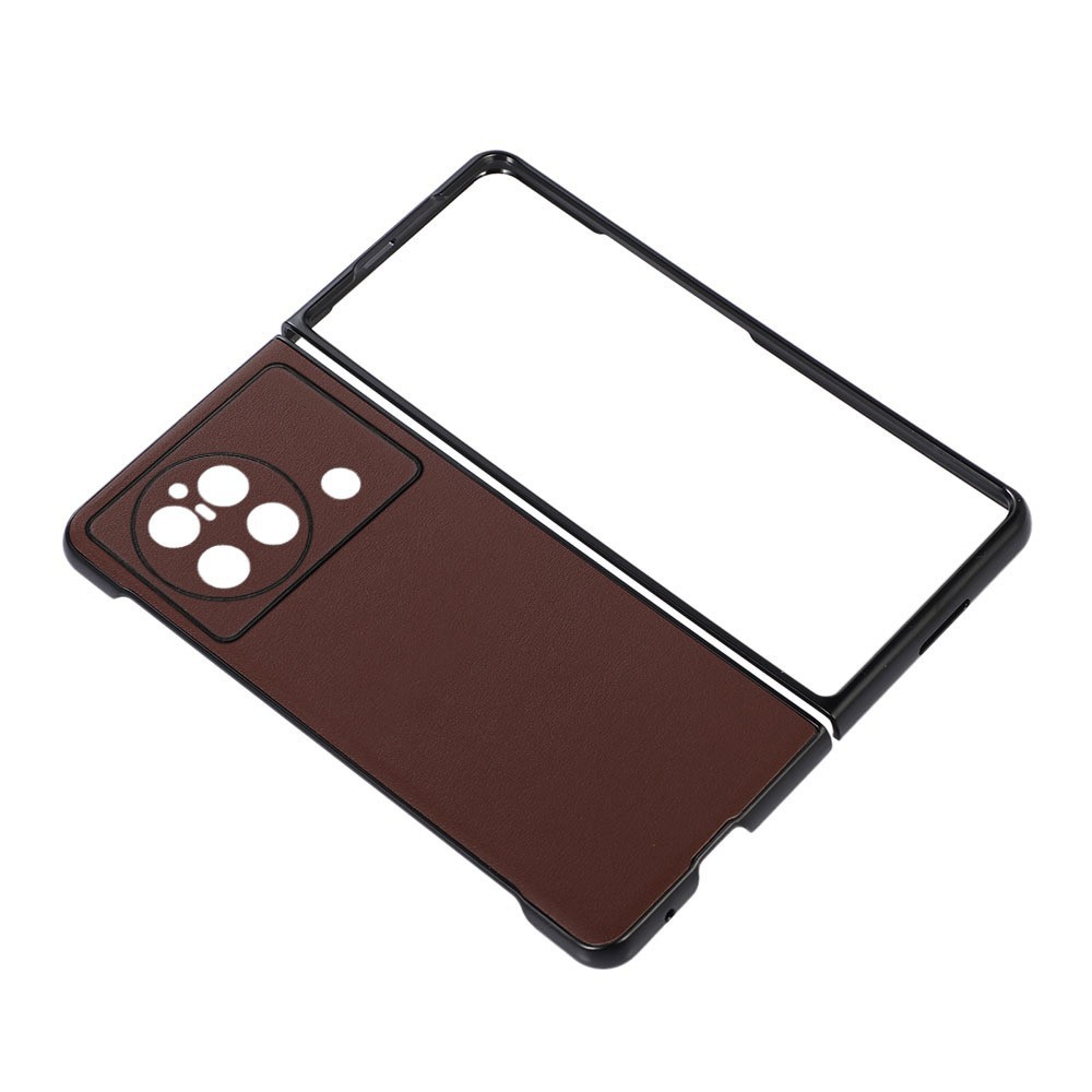 vivoXFOLD Folding Phone Case Lambskin OPPOfindN Genuine Leather Foldable Screen All-Inclusive Anti-Fall Shell Applicable. 