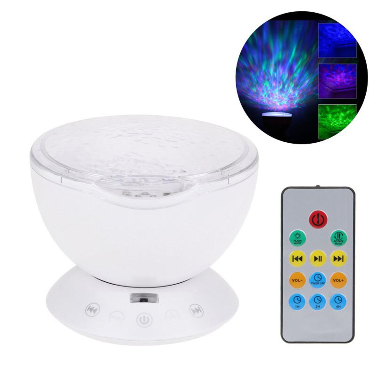 LED Star Projector Night Light Galaxy Starry Night Lamp Ocean Wave Projector With Music Speaker Remote Control