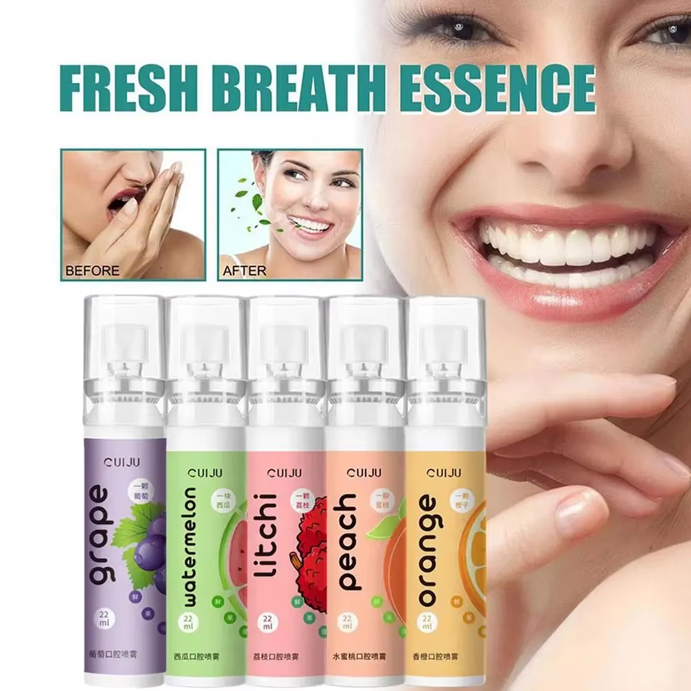 Fruit Flavor Fresh Breath Spray Cool Mouth Freshener Remove Bad Breath Oral  Care Portable Work Travel Long Lasting Sweet Spray-22ml | Daraz.com.bd