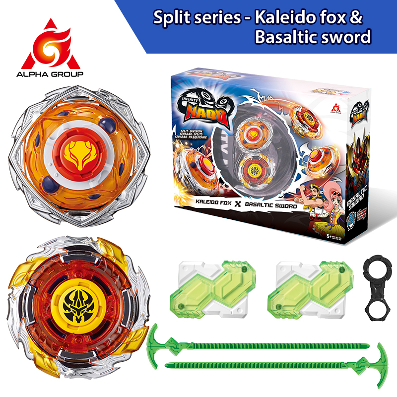 Infinity Nado 3 Original Split Series Set 2 Modes Combinable or Splitable Spinning Top Battle Metal Gyro +Launcher Kid Toy Gift. 