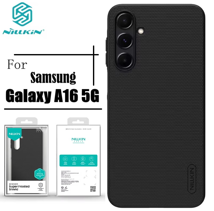 Nillkin / Galaxy A16 5G / Super Frosted Shield Matte cover case for Samsung Galaxy A16 5G Smartphone Back Case Cover - Black