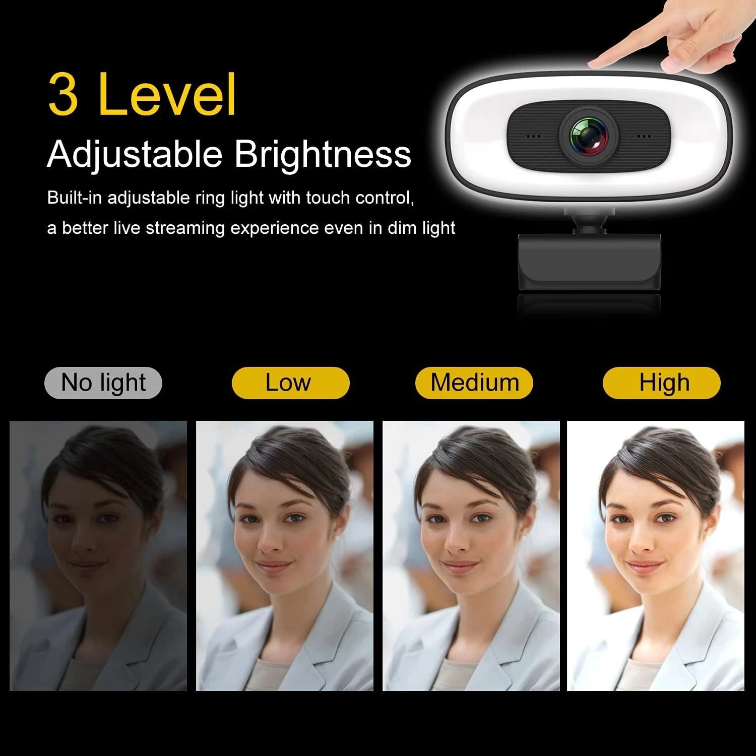 Webcam Mini 4K USB Computer 2K Webcam Full HD 1080P Web For Work With Microphone Tripod For PC Laptops Live Streaming Camera Superman. 