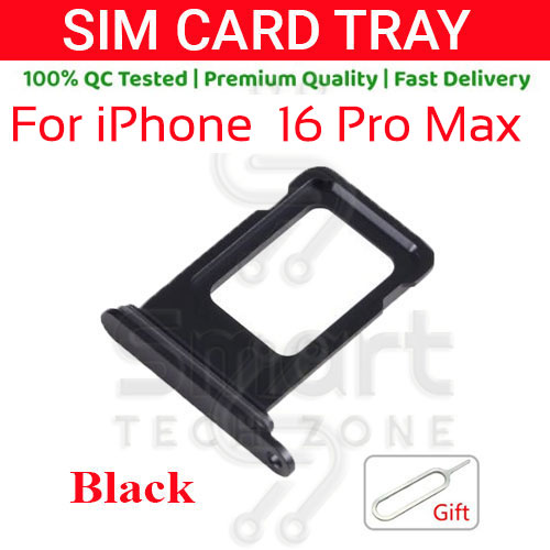 Apple iPhone 16/16 Pro/16 Pro Max Dual Sim Tray Slot with Sim Ejector Pin Replacement Part. 
