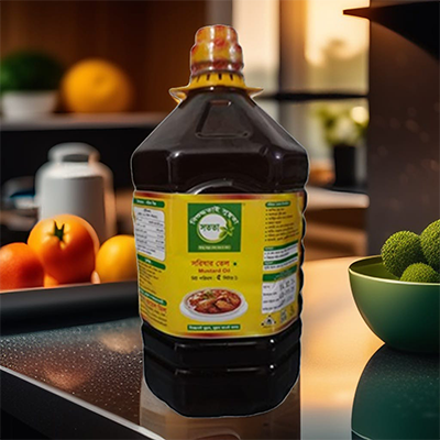 Shorishar Tel_Mustard Oil (5 litre)_Ghani Bhanga Shorishar Tel_Khati Shorishar Tel_Mustard Oil for Healthy Cooking. 