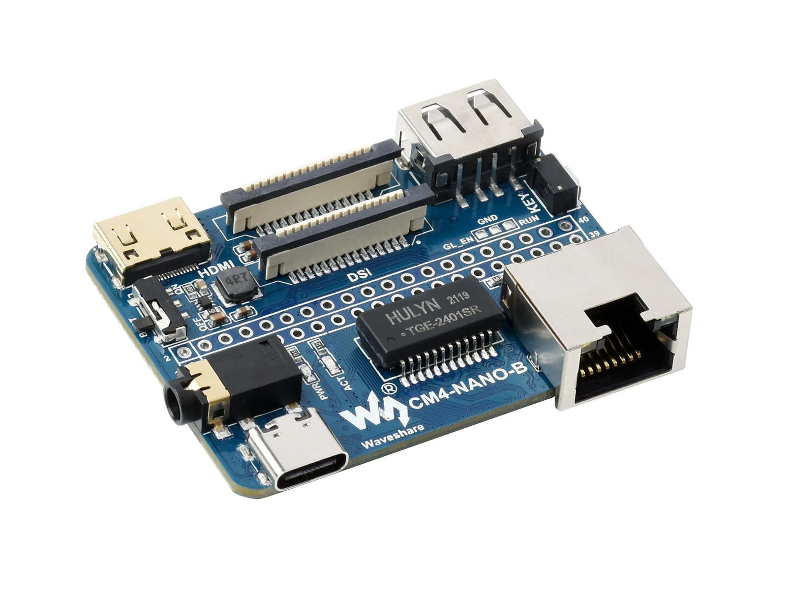 Waveshare Nano Base Board (B) for Raspberry Pi Compute Module 4, Same Size as the CM4. 