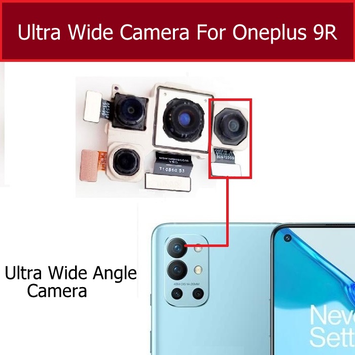 Back Rear Big Main Camera Module Flex Cable For OnePlus 9R Small Front Camera Flex Replacement Parts